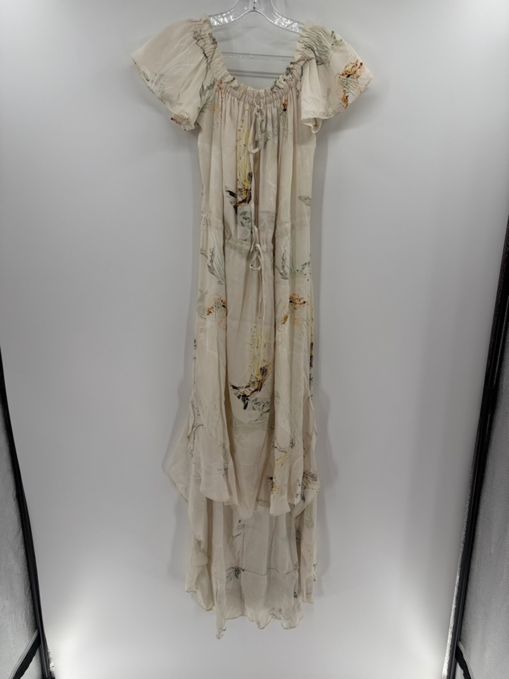 Tribe Kelley Women's High low Dawn Dress - White Floral - Medium - Picture 2 of 10